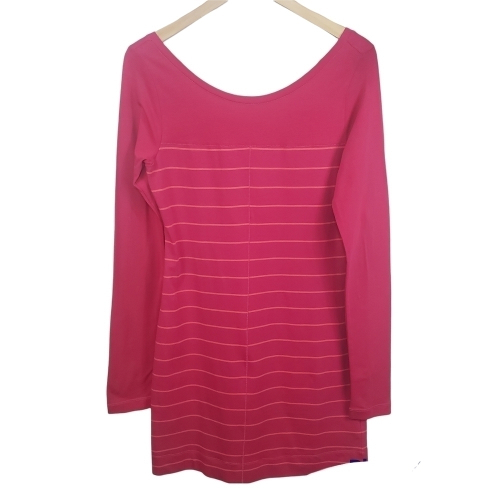 LOLE "Lorella" Back Country Striped Long Sleeve Dress Size S